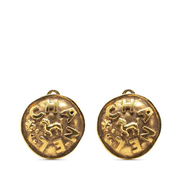 CHANEL Gold Earrings - Picture 1 of 3